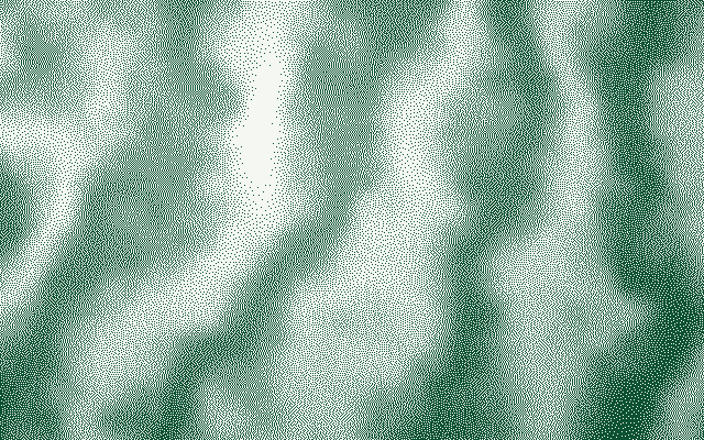 Dithered drapery bands
