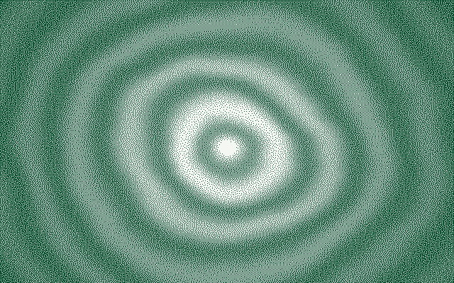 Dithered concentric shells